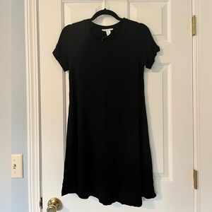 Black, small, t-shirt dress